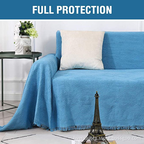 Geometrical Woven Jacquard Cotton Sofa Towel